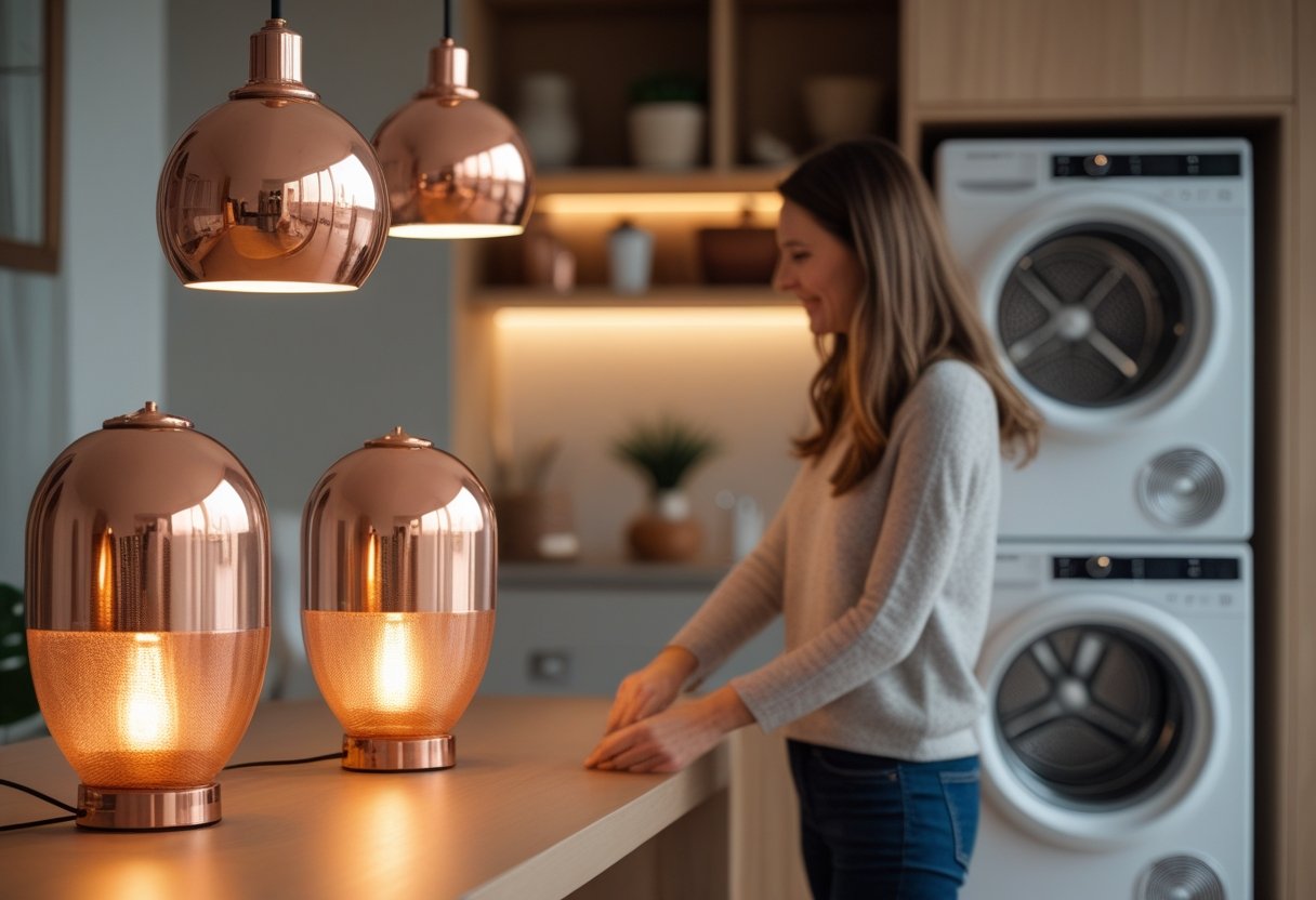 Sådan skaber du et stilfuldt hjem med kobberlamper og energivenlige tørretumblere