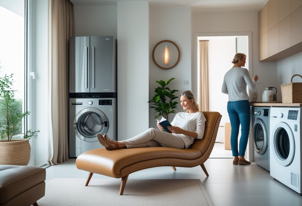 Saadan skaber du et stilfuldt hjem med laeder chaiselong med komfort og energivenlige toeretumblere